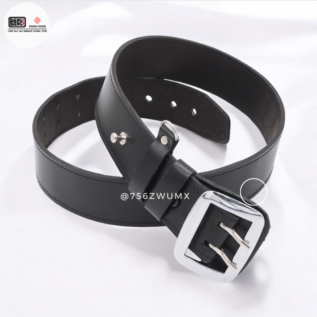 เข็มขัดตำรวจ // หนังแท้  ถูกระเบียบ By bangbang [เปลี่ยนฟรี]