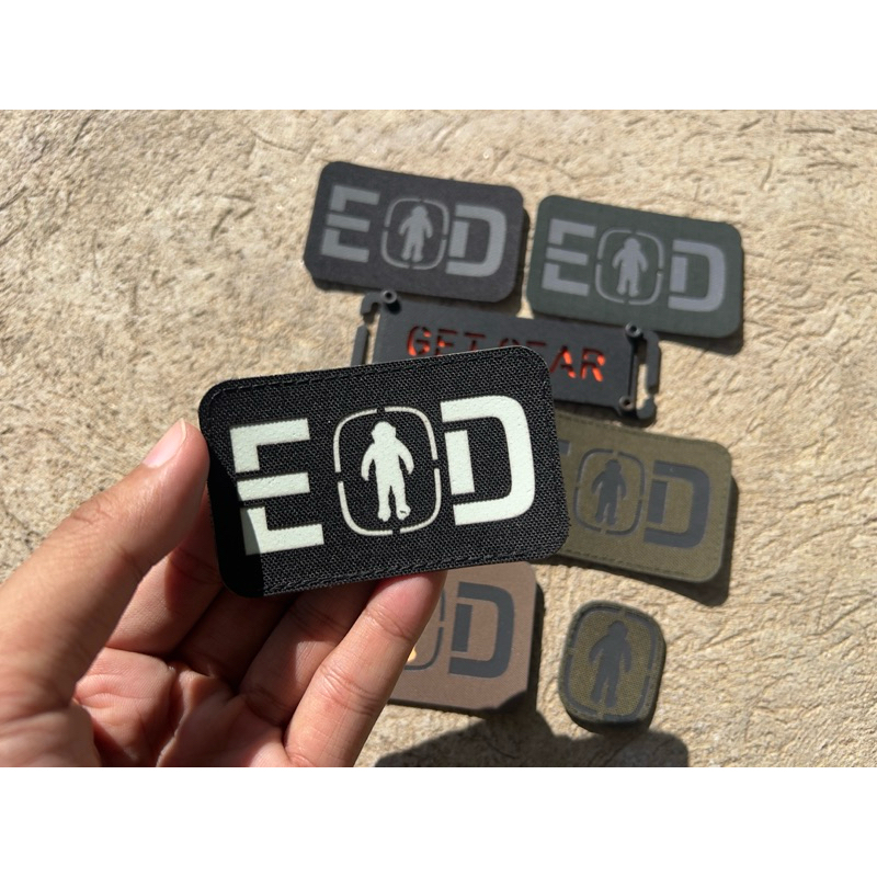 อาร์ม EOD ขนาด 5*8 cm. สะท้อนแสง เรืองแสง ขนาด 5*8 cm.