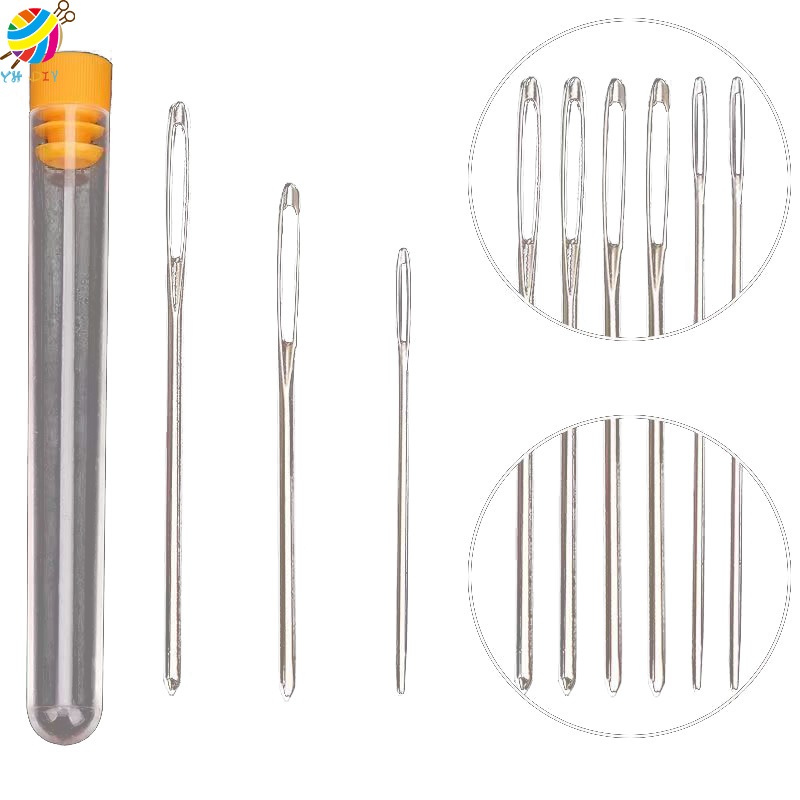 DIY เครื่องมือ บิ๊กอาย เข็ม 9pcs เย็บปักถักร้อย ปักครอสติส ชุดถักนิตติ้ง ชุด เข็มเย็บผ้า