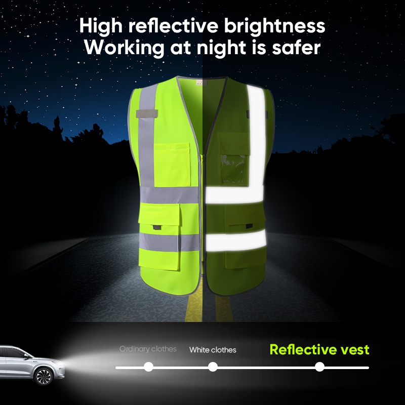 Mitsushi เสื้อกั๊กสะท้อนแสง เสื้อกั๊กเซฟตี้ Reflective Safety Vest เพิ่มความปลอดภัยในการทำงาน การออกแบบที่พิถีพิถัน