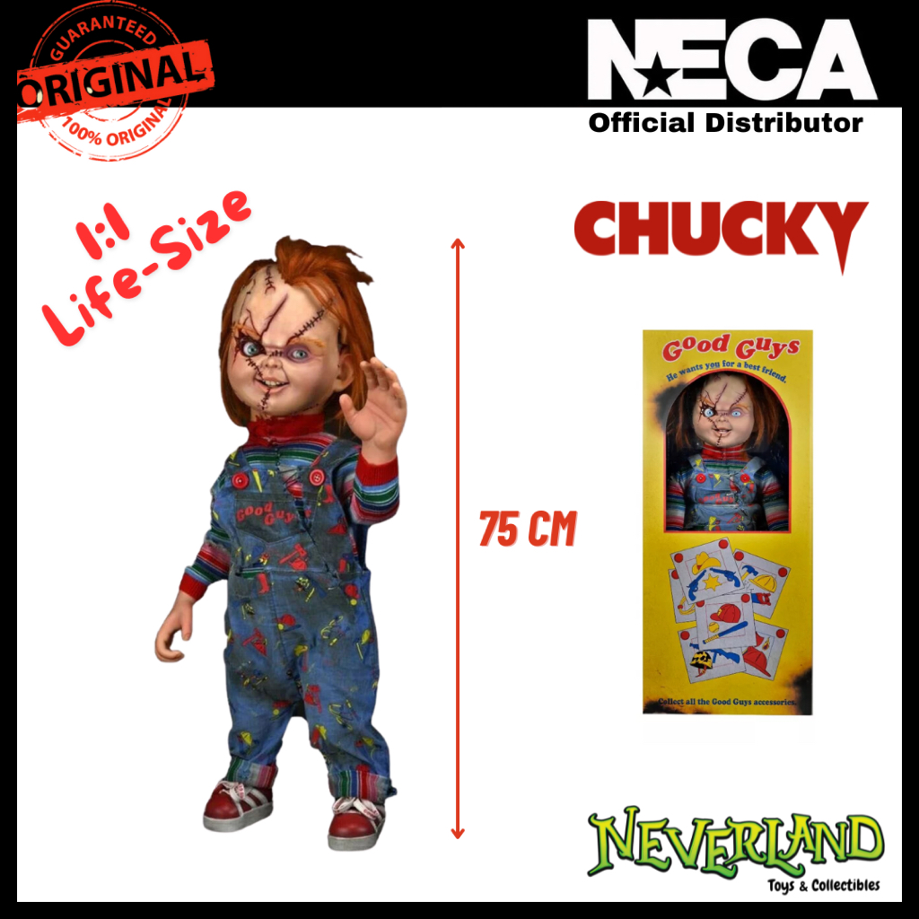 (NECA) Bride of Chucky Life-Size Chucky 76 cm 1:1 Movie Version Replica