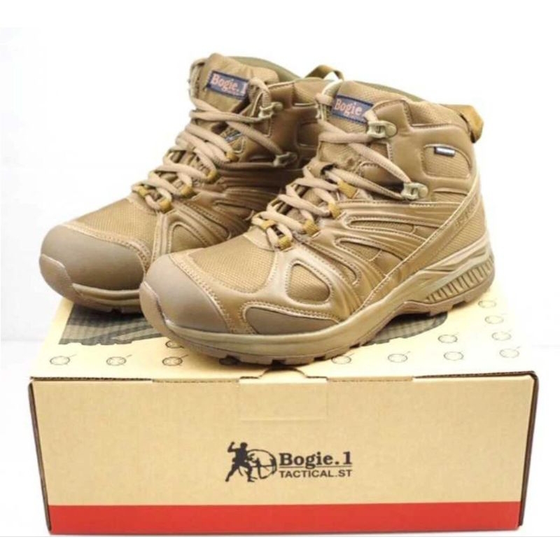 รองเท้าเดินป่า สายแทคติคอล ATTACK G-TEX กันน้ำ ( WATER PROOF) สีทราย Bogie1