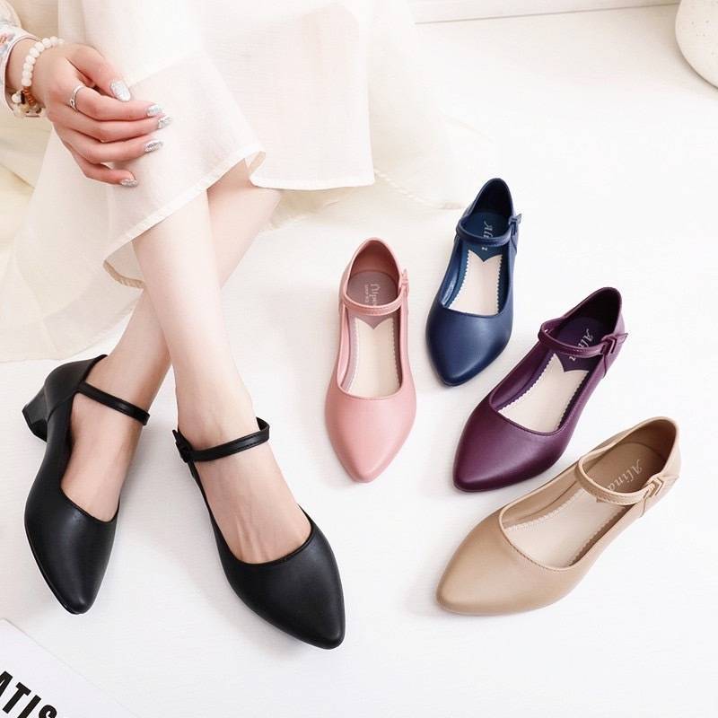 รองเท้ายางคัชชู รัดส้น เป็นยางเจลลี่ ยืดหยุ่น ไม่กัดเท้า รุ่น 061