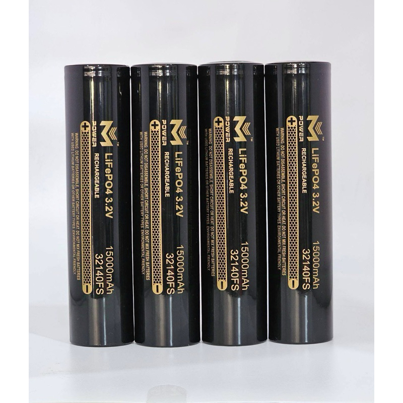 M power 32140 15000mah.() LiFePO4 3.2V (ราคาต่อ 1ก้อน)