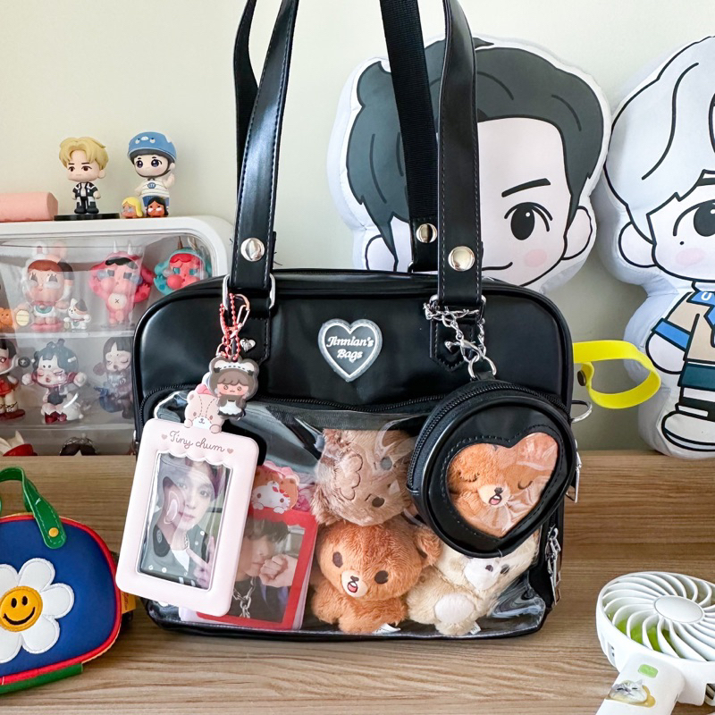 พร้อมส่ง 💕 กระเป๋าใส ไปคอนเสิร์ต สะพายได้ 2 แบบ กระเป๋าใส่แท่งไฟ ita-bag อิตะแบ็ค BJ - รูปที่ 3