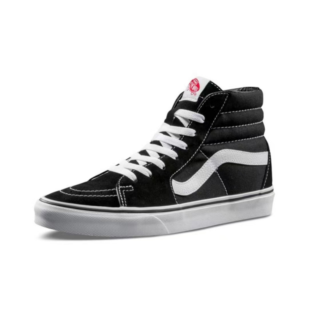【พร้อมส่ง ของแท้ 100%】SK8 High Top รองเท้าผ้าใบ Black ของแท้ 100% Unisex