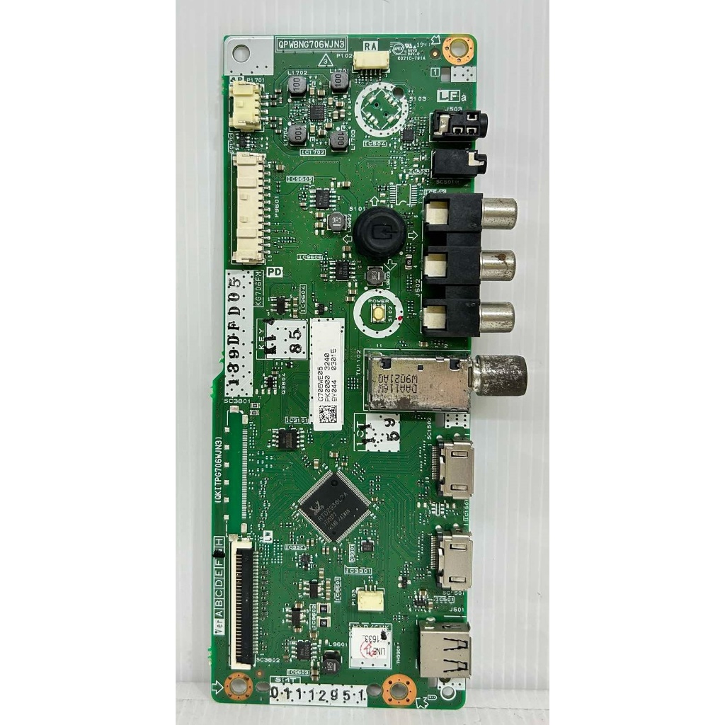 Mainboard เมนบอร์ด SHARP รุ่น 2T-C32BD1X พาร์ท QPWBNG706WJN3 ของแท้ถอด มือ2