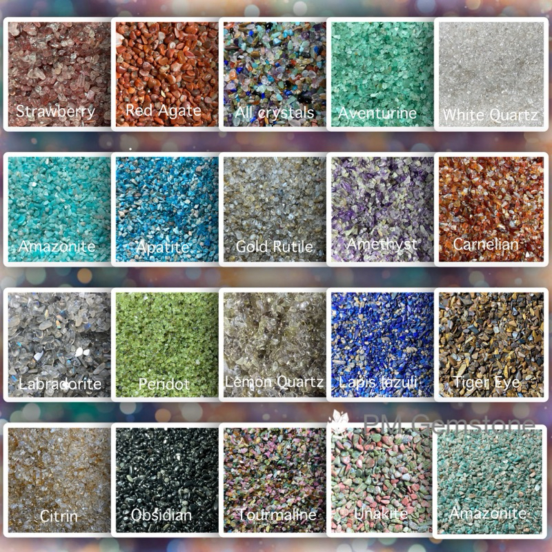 TB01 หินมงคล ขนาดเล็ก สำหรับใส่ขวดแก้ว งานประดิษฐ์ DIY หินเกล็ด 50-100 กรัม หินสี ธรรมชาติ หินแร่ หินควอตซ์ หินนำโชค TB