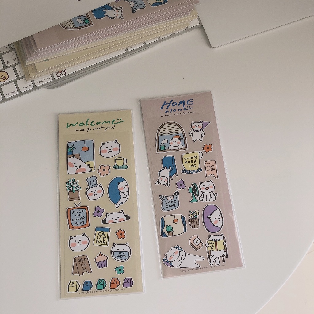 STICKER Welcome & Home
