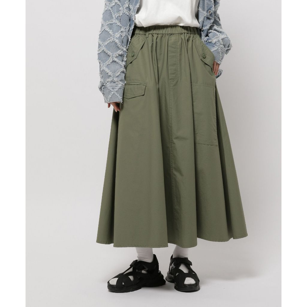 niko and ... Military Flare Skirt