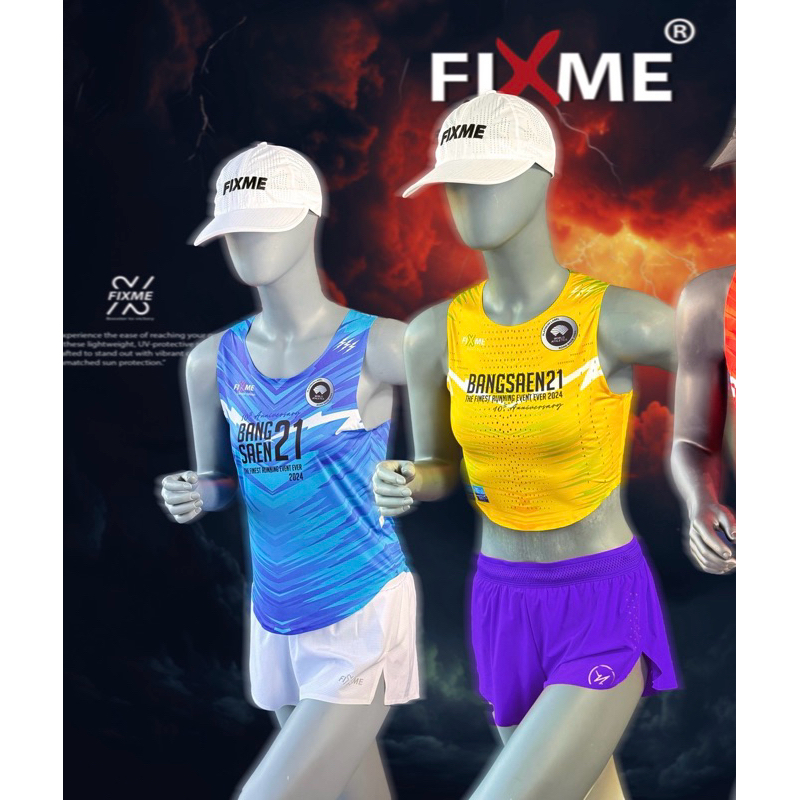 (women) เสื้อกล้ามวิ่ง Fixme X Bangsean21 เบามาก เหมือนไม่ได้ใส่! เสื้องานบางแสน