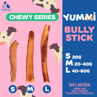 ขนมสุนัข Yummi ตัวเดียวอันเดียววัว Bully Stick ขนมขัดฟัน