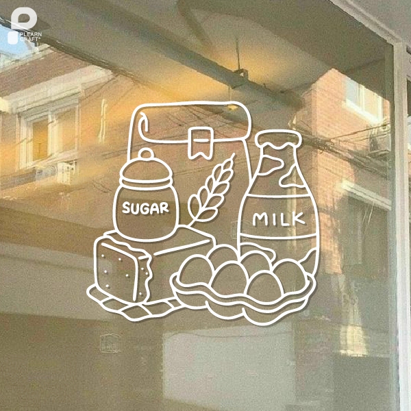 BK-BD-002 สติ๊กเกอร์ Bakery ingredients วัตถุดิบทำขนม ทำเบเกอรี่