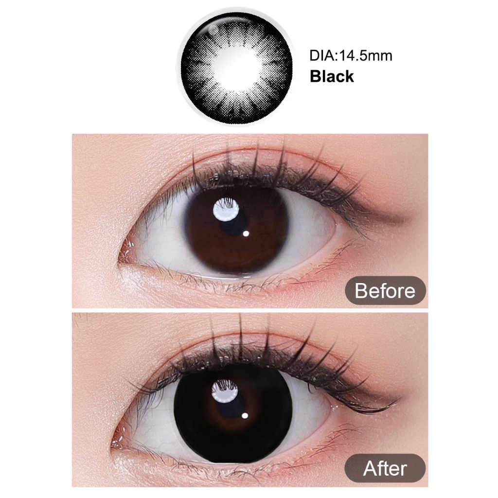 Magister Realcon คอนแทคเลนส์ 6 เดือน บิ๊กอายสีดำ ตาโตสีน้ำตาล ตาโต ตาสวย เลนส์นิ่มใส่สบายตา 2 ชิ้น/คู่ - รูปที่ 3