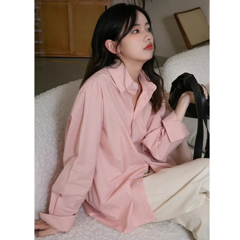 PBB2000 เสื้อเชิ้ตผู้หญิงแขนยาวน่ารักๆมินิมอล มีหลายสีหลายแบบให้เลือก ฟรีไซส์ รอบอก44 สไตล์คุณหนู สาวอ๊อฟฟิตถูกใจมาก