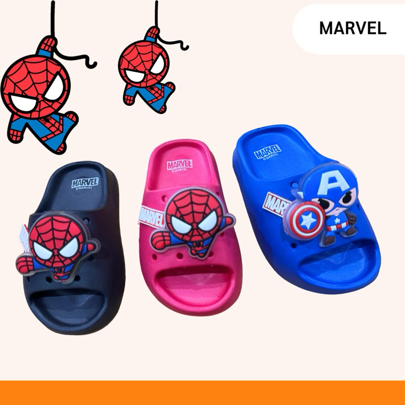 มีไฟ รองเท้าแตะเด็กผู้ชาย spiderman ลิขสิทธิ์แท้