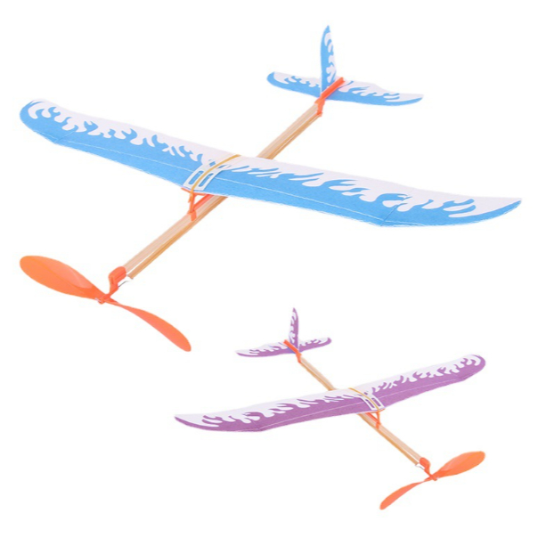 (3ชุด) ชุด STEM แบบ DIY : เครื่องบินพลังงานยาง