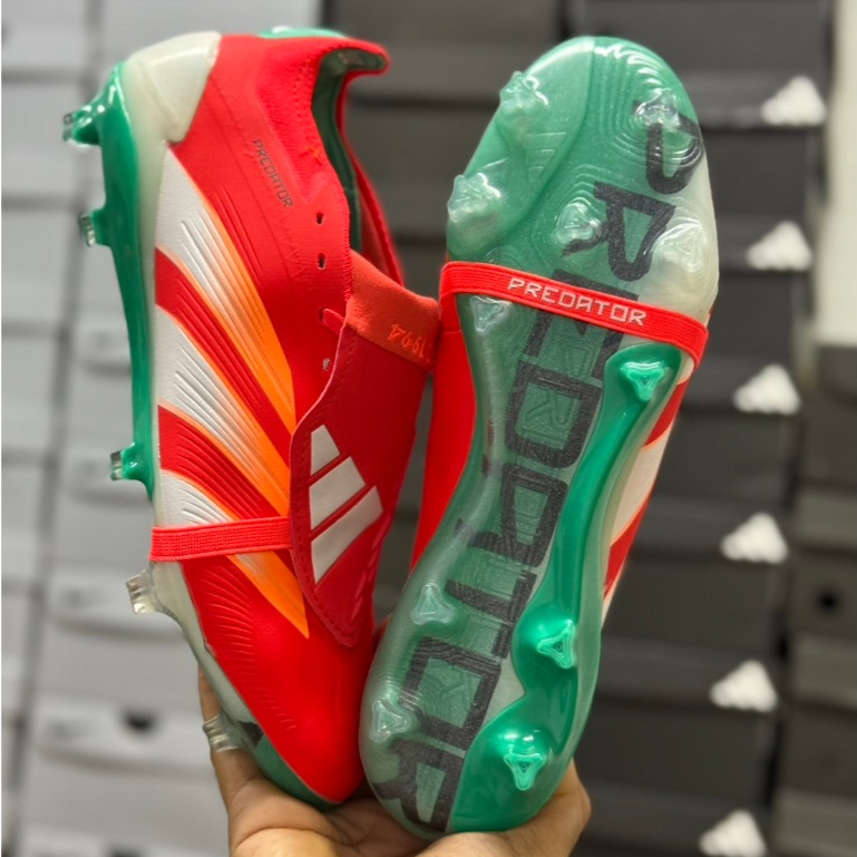 รองเท้า สตั้ด อดิดาส Adidas Predator พรีเดเตอร์ใหม่ล่าสุดปี 2024 ถ่ายจากสินค้าจริง(แถมถุงผ้า+ดันทรง+