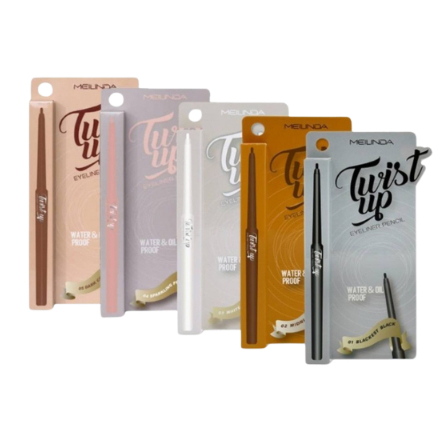 MC3077 ดินสอเขียนขอบตาสูตรกันน้ำ Twist up Eyeliner Pencil meilinda เมลินดา