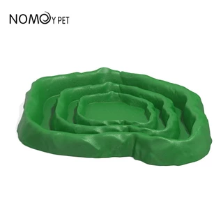 Nomoy pet ถาดใส่อาหาร ถาดใส่น้ำ รูปทรงสวยงาม ขนาดกลาง และ ใหญ่