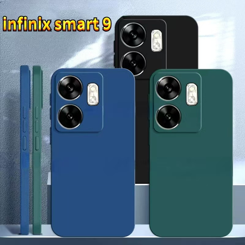 เคส สำหรับ iNfinix Smart9 /iNfinix Hot50i เคสซิลิโคนนิ่ม กันกล้อง TPU สีพื้น