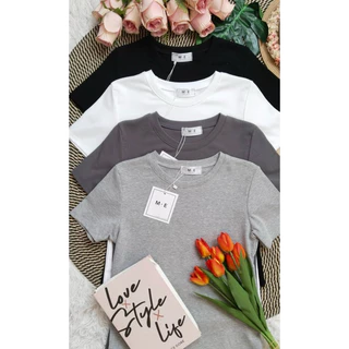 เสื้อยืดป้ายM.E : เสื้อยืดมี30สีพร้อมส่ง
