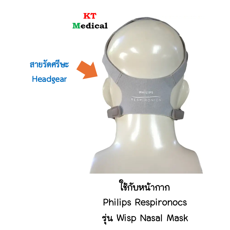 สายรัดศรีษะ (Headgear) สำหรับหน้ากาก CPAP Philips respironics รุ่น Wisp