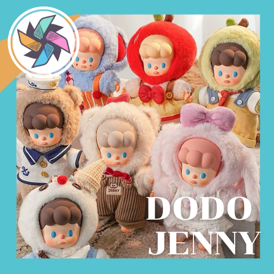 (โค๊ดแฟ ลด 30%) พร้อมส่ง DODO JENNY The kingdom of fantasy ตุ๊กตาพวงกุญแจ แบบจุ่มและยกกล่อง