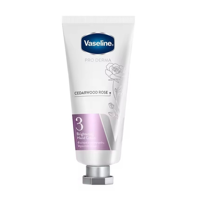 Vaseline วาสลีน โปร เดอร์มา แฮนด์ ครีม ซีดาร์วูด โรส ไบร์ทเทนนิ่ง3 37 มล.