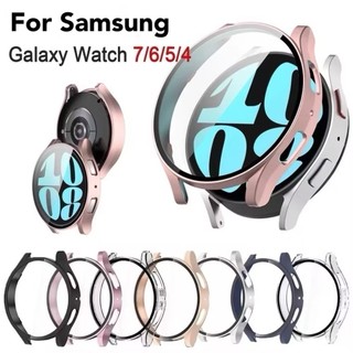 เคส Samsung galaxy watch 7 / watch FE / watch 6 / watch 5 / watch 4 ฟิล์มกระจกนิรภัย PC มีหลายสี