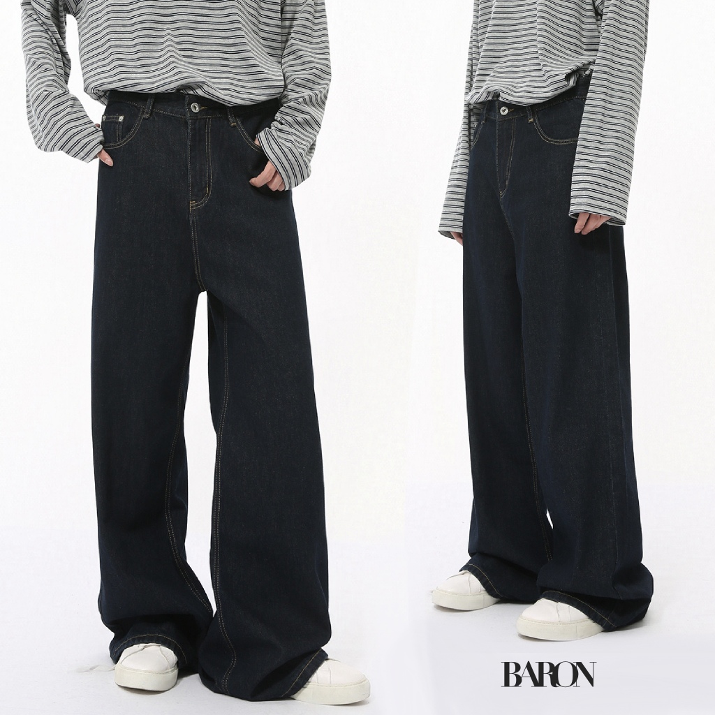 BARON Jake 90s Baggy Jeans กางเกงยีนส์ขากระบอกใหญ่ยุค 90s