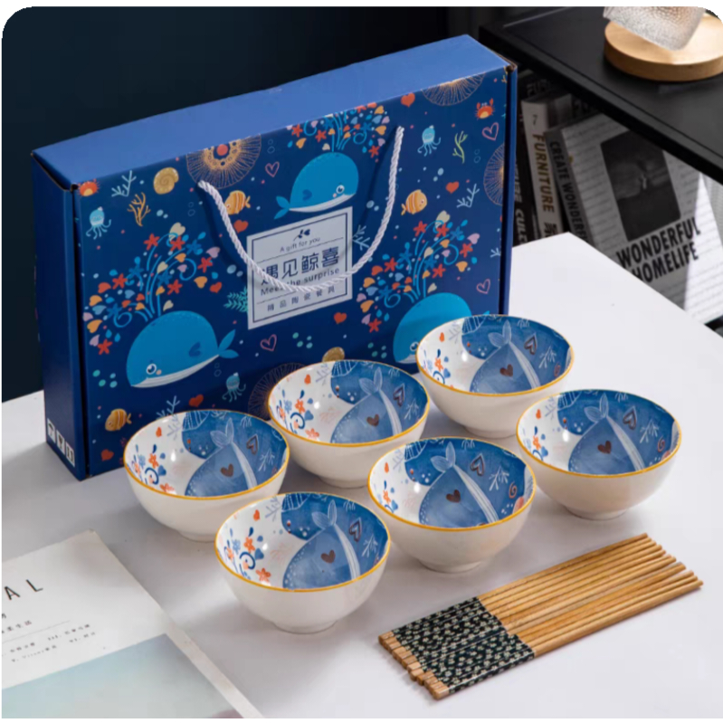 ชุดเซ็ทของขวัญ ถ้วยเซรามิก 4.5นิ้ว ลายดอกไม้sweet สำหรับงานขึ้นบ้านใหม่ งานเเต่ง *พร้อมส่ง