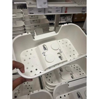 ตะกร้าชั้นวางของแบบดูดติดผนังของอิเกีย ไม่ต้องเจาะกำแพง ติดแน่น IKEA รับน้ำหนัก 3 กิโล