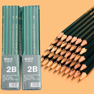 🔥พร้อมส่ง🔥 ยกแพค*10ชิ้น*ดินสอไม้ 2B ดินสอวาดรูป สำหรับนักเรียน ดินสอ