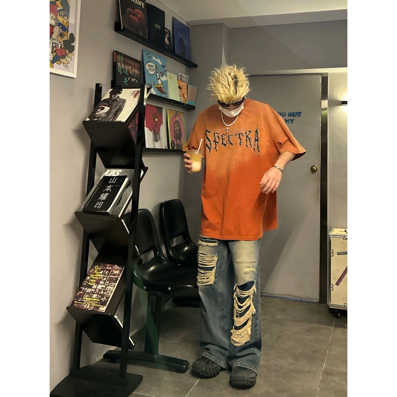 เสื้อยืดผู้ชายโอเวอร์ไซส์ spectra