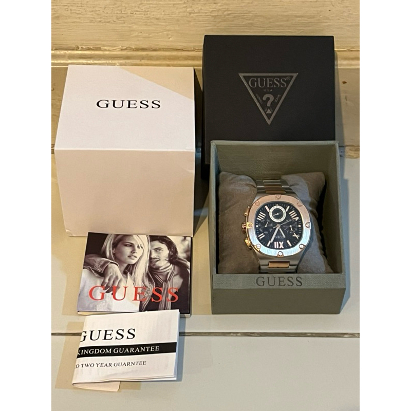 นาฬิกาข้อมือ ยี่ห้อ GUESS รุ่น Chrono มือสองญี่ปุ่น (สภาพ 99%) คัดพิเศษ ของแท้จากญี่ปุ่น 100% ของใหม