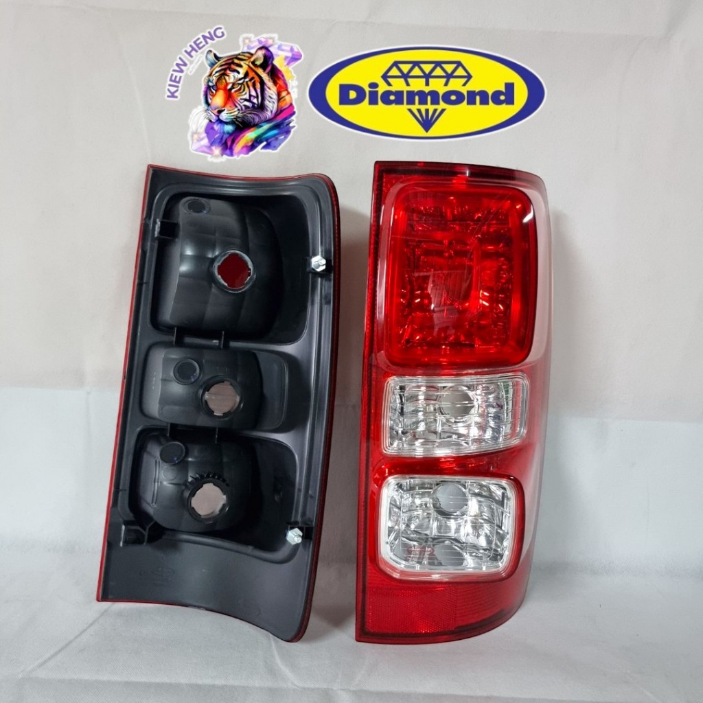 เสื้อไฟท้าย หลอดธรรมดา เชฟโรเรต CHEVROLET COLORADO ปี2012-2020 Diamond ตราเพชร - รูปที่ 2