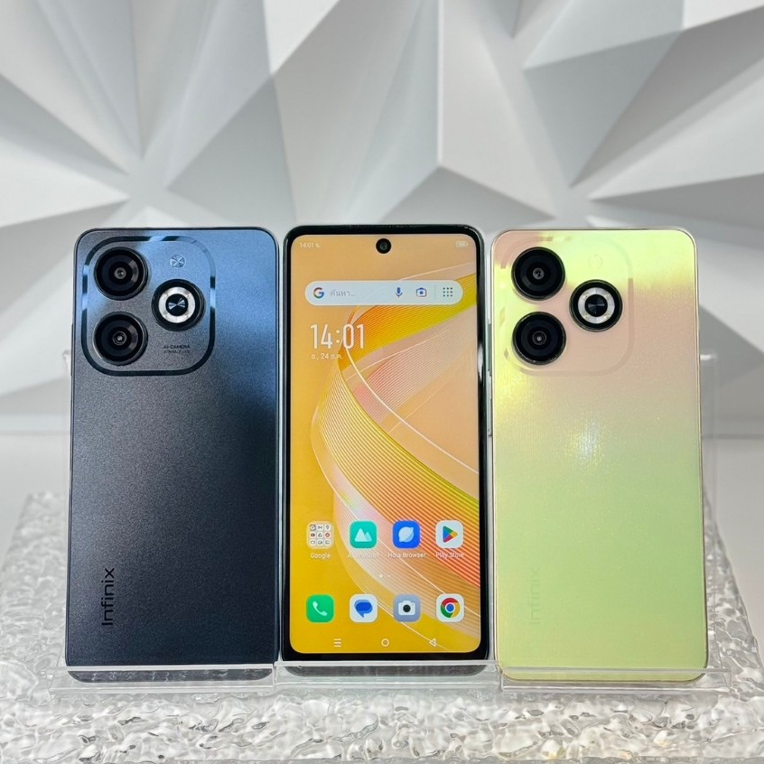 โทรศัพท์มือถือรุ่น lnfinix Smart 8 มือสองพร้อมใช้งานสภาพสวย(ฟรีชุดชาร์จ)