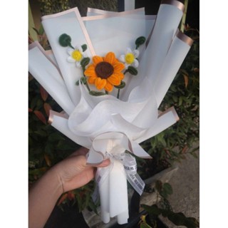 ช่อดอกทานตะวัน ดอกทานตะวันกำมะหยี่ ความหมายดี