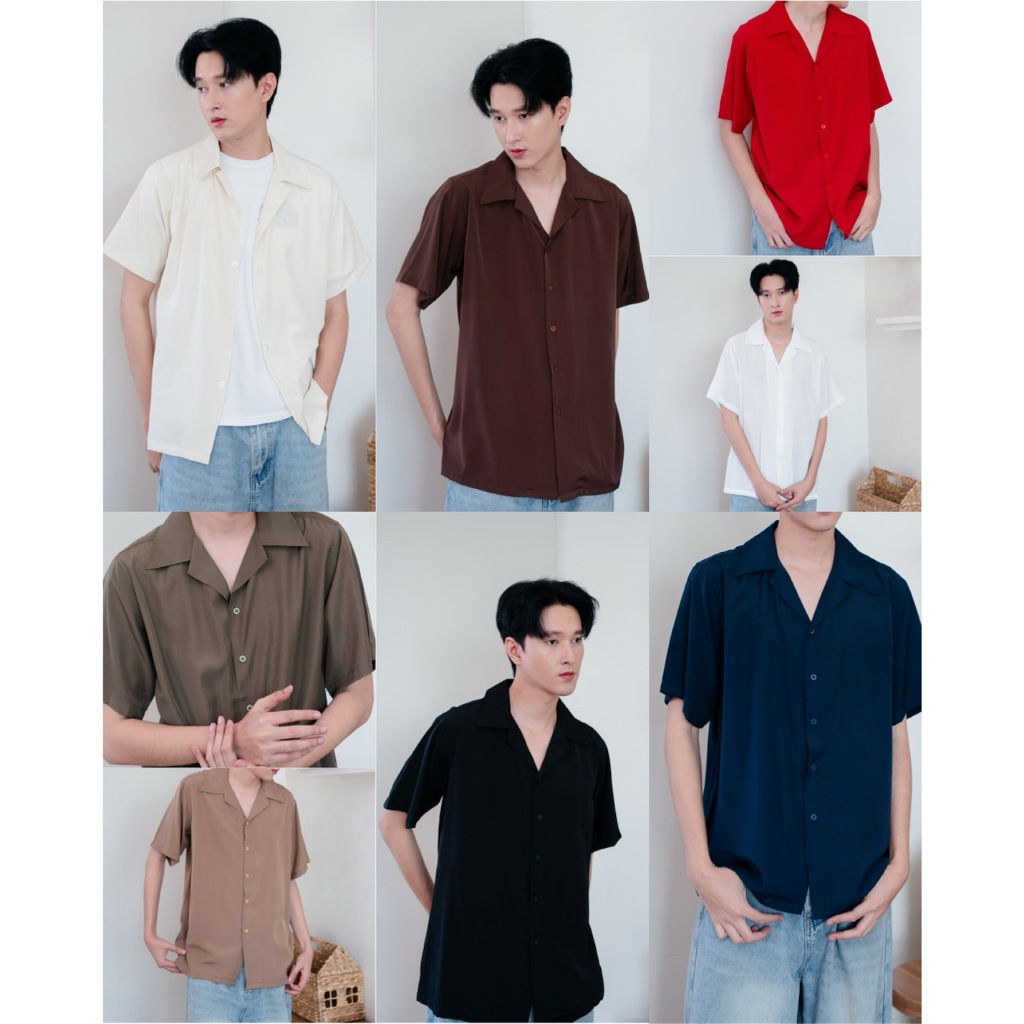 #ป้าย MATINEE N005 เสื้อเชิ้ตผู้ชายแขนสั้นที่ครบเครื่องเรื่องความเท่และใส่สบาย!  ราคาเพียง 250 บาท
