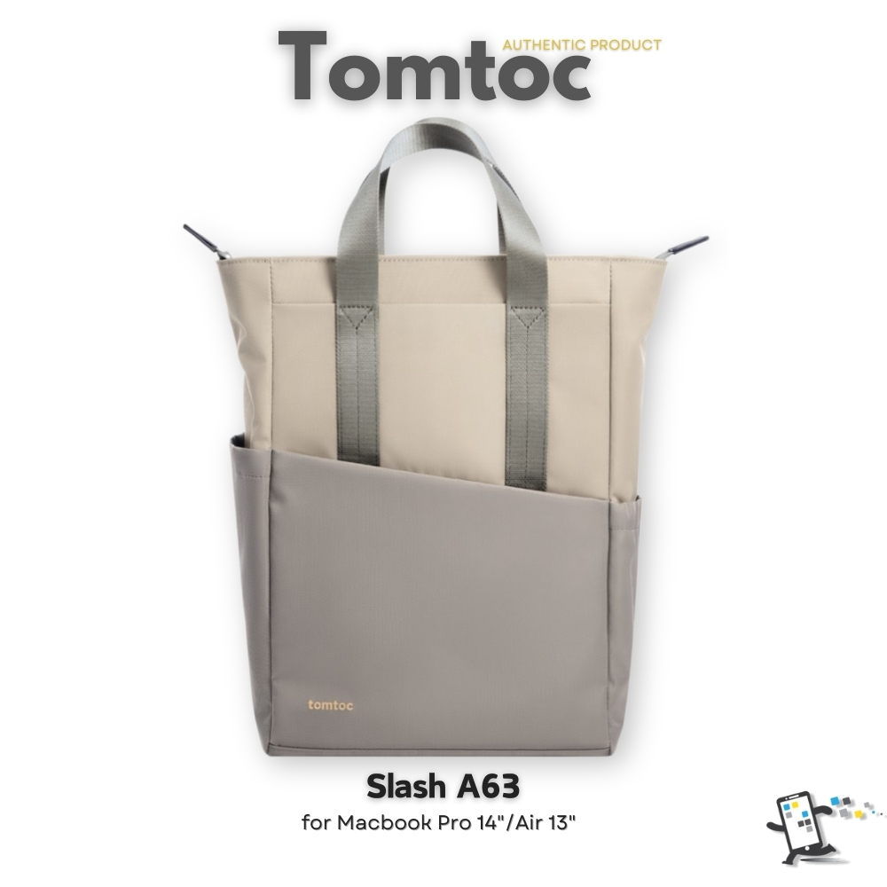 Tomtoc Slash A63 กระเป๋าเป้สำหรับ Macbook Pro, Air ขนาด 13-14" พร้อมช่องใส่ iPad Pro 12.9" 11" และ T