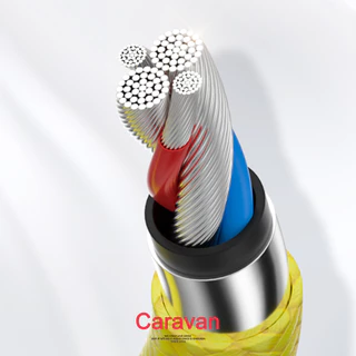 A# Caravan Crew for ไอโฟน Cable สายชาร์จเร็ว แบบถักสาย