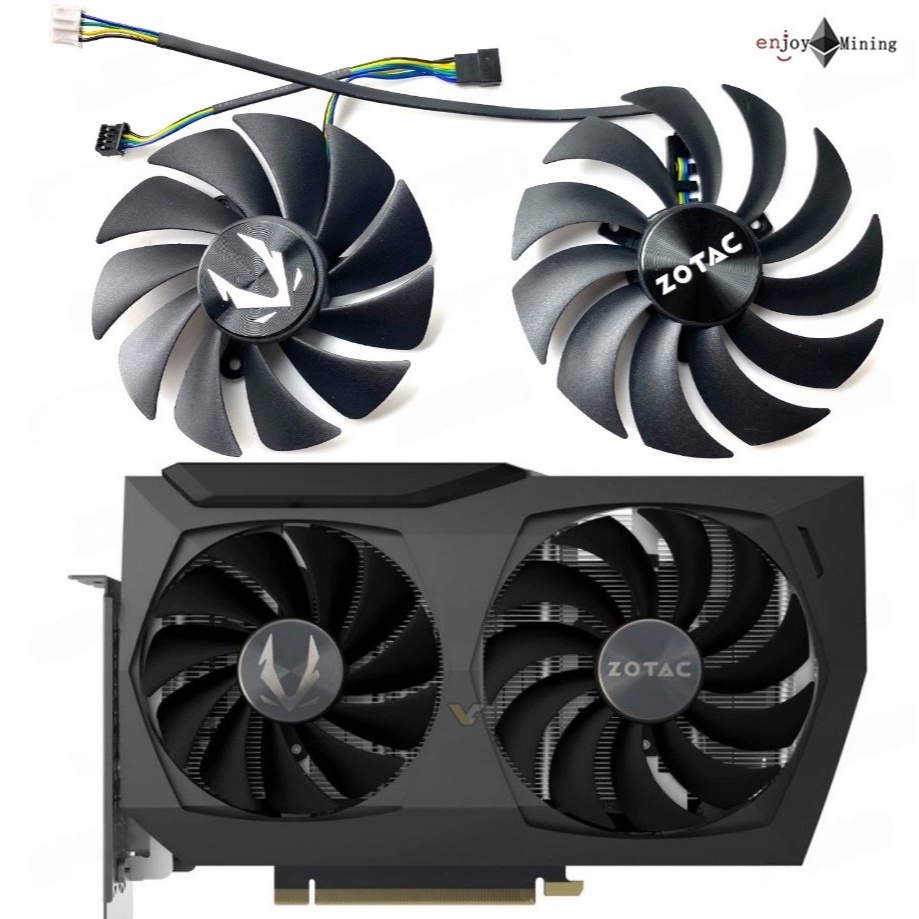 พัดลมการ์ดจอ ZOTAC RTX 3060 3070 Twin Edge graphics card cooling fan GAA8S2U/GA92S2U