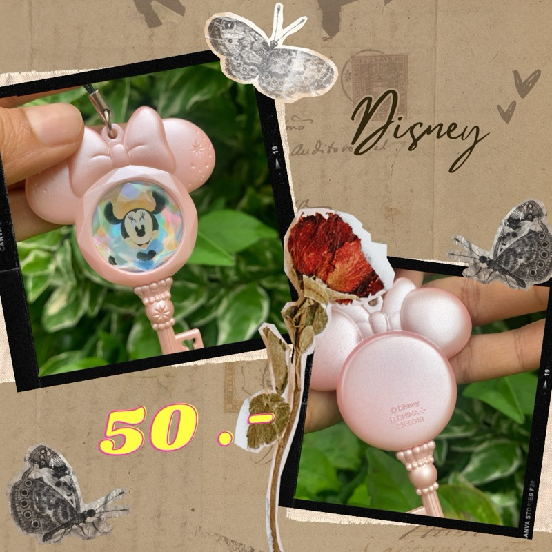 Disney พวงกุญแจ Minnie Mouse มีตราปั๊ม
