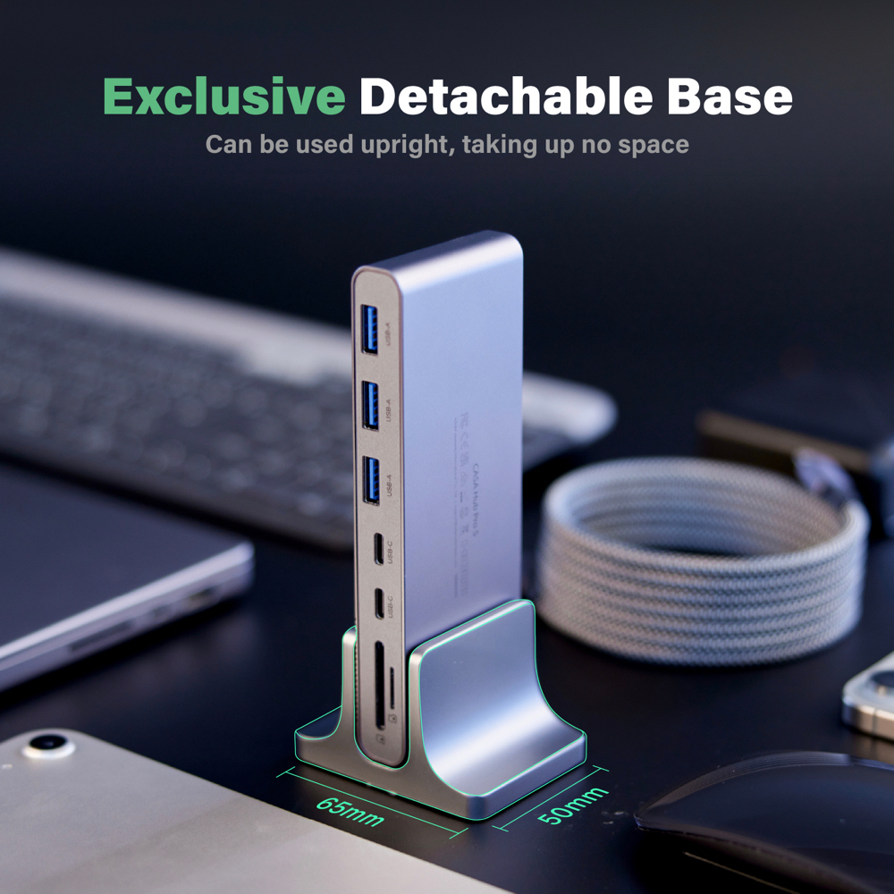 ตัวแปลง ADAM elements CASA HUB Pro S USB-C 12-in-1 Multi-Function Hub - ฮับมัลติฟังก์ชั่น อุปกรณ์ต่อพ่วงเสริม