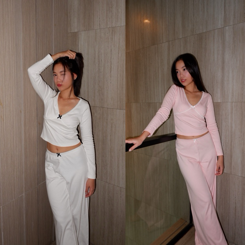 Portiapollen - Miss Portia collection ชุดนอนสไตล์ลูกคุณ ผ้านิ่มมาก ใส่สบาย
