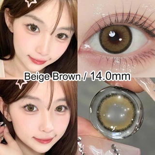 Magister & Realcon คอนแทคเลนส์ 1 คู่ Light Brown Kawaii 14.0mm ขนาดมินิ mini olivia คอนแทคเลนส์สายตาสั้น