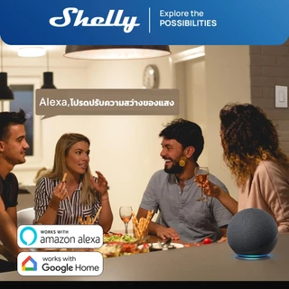 Shelly Plus 1PM Wifi and Bluetooth Relay Switch with Current Measurement Works with Alexa Google Home No Hub Control DIY