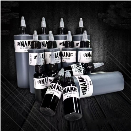 [จัดส่งจากกรุงเทพฯ]DYNAMIC USA INK ของแท้ หมึกสัก แบบไดนามิก สีสักลายสีดำ เข้ม3เท่า TBK 1Oz 2Oz 3Oz สีดํา