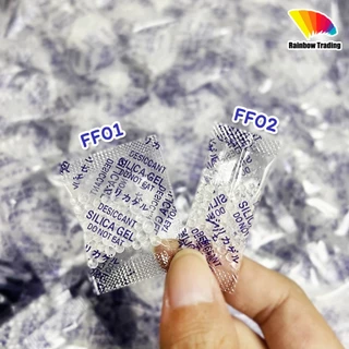 1g ซองกันชื้น ใส่อาหาร กันชื้น ซองพลาสติก 1กรัม silica gel ฟู้ดเกรด (50/100ซอง) :ff